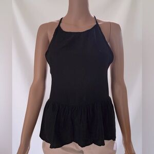 Volcom Black Babydoll Racerback Tank Medium (3 for $12 item)